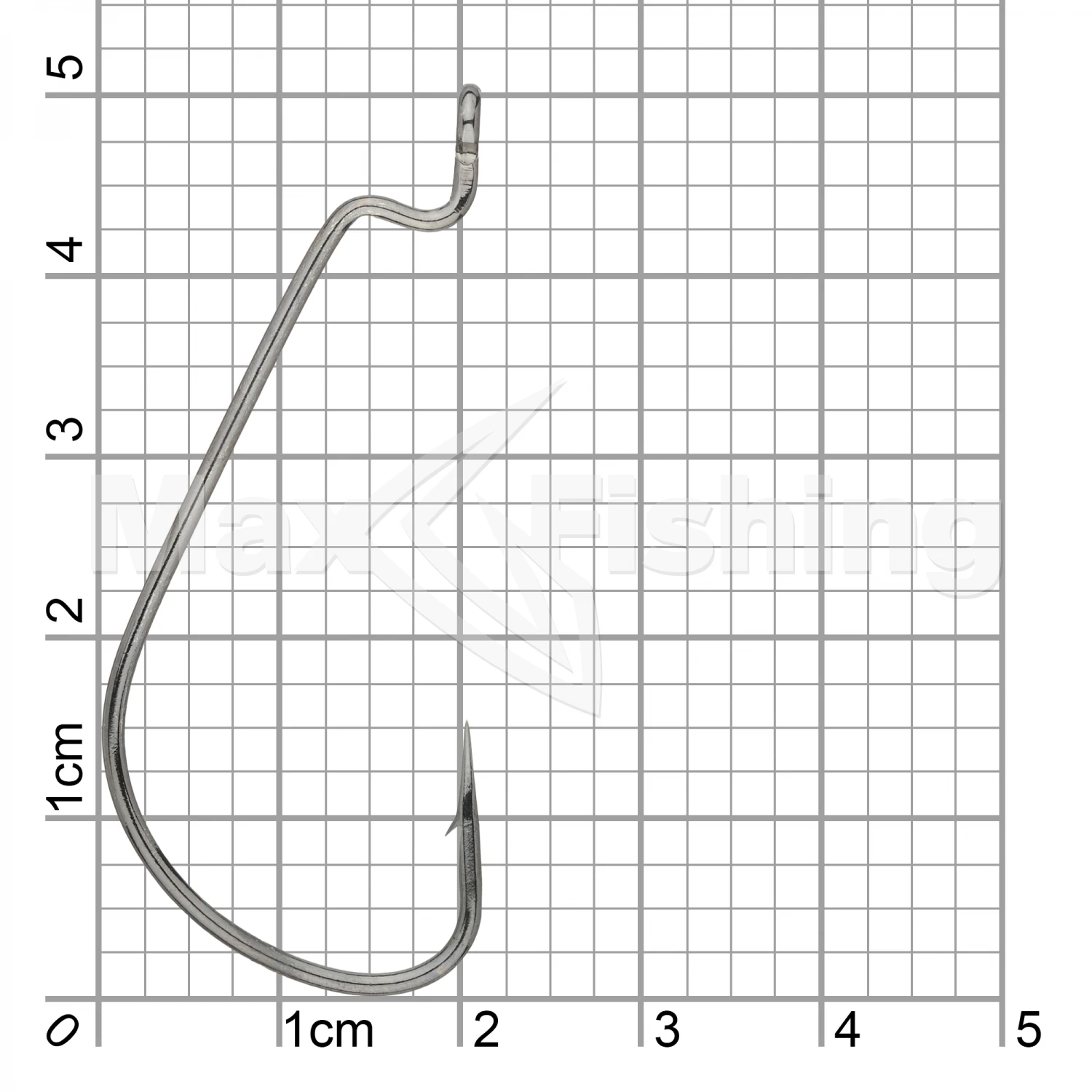 Крючок офсетный Metsui Wide Range Worm #3/0 black nikel (6шт)