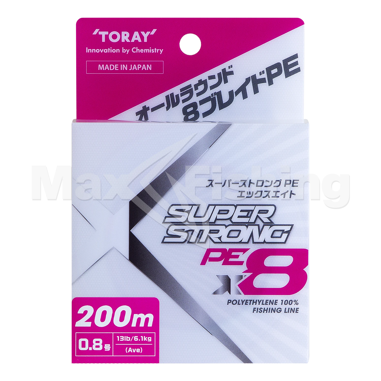 Шнур плетеный Toray Super Strong PE X8 #0,8 200м (multicolor)
