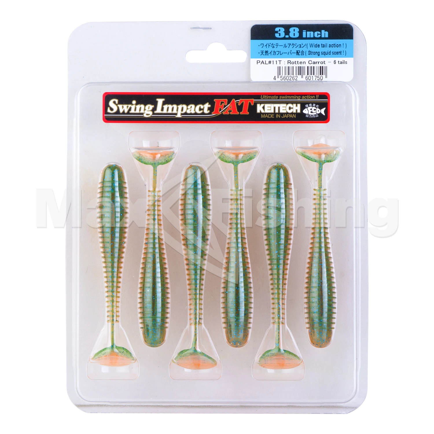 Приманка силиконовая Keitech Swing Impact Fat 3,8" #PAL11 Rotten Carrot