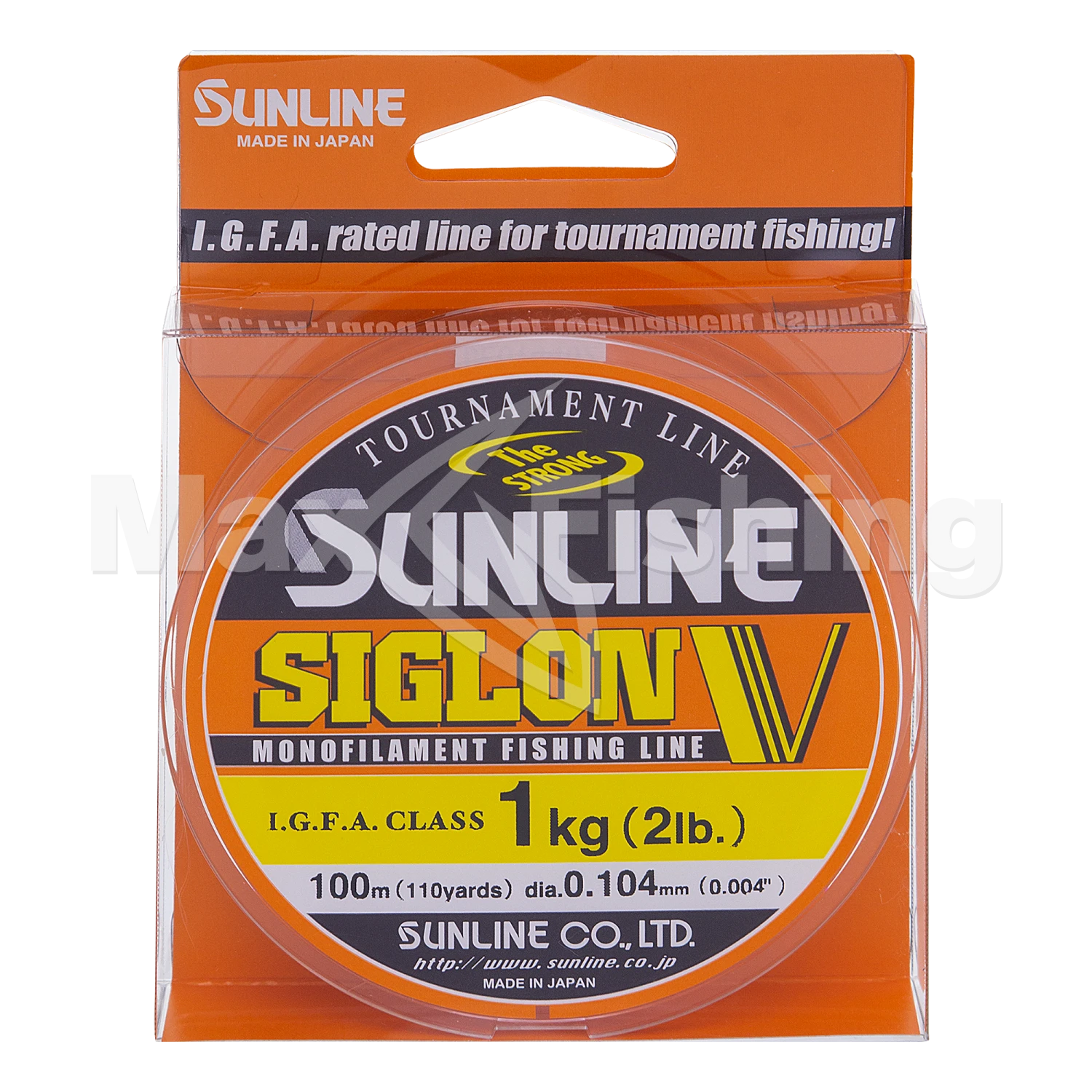 Леска монофильная Sunline Siglon V #0,4 0,104мм 100м (clear)