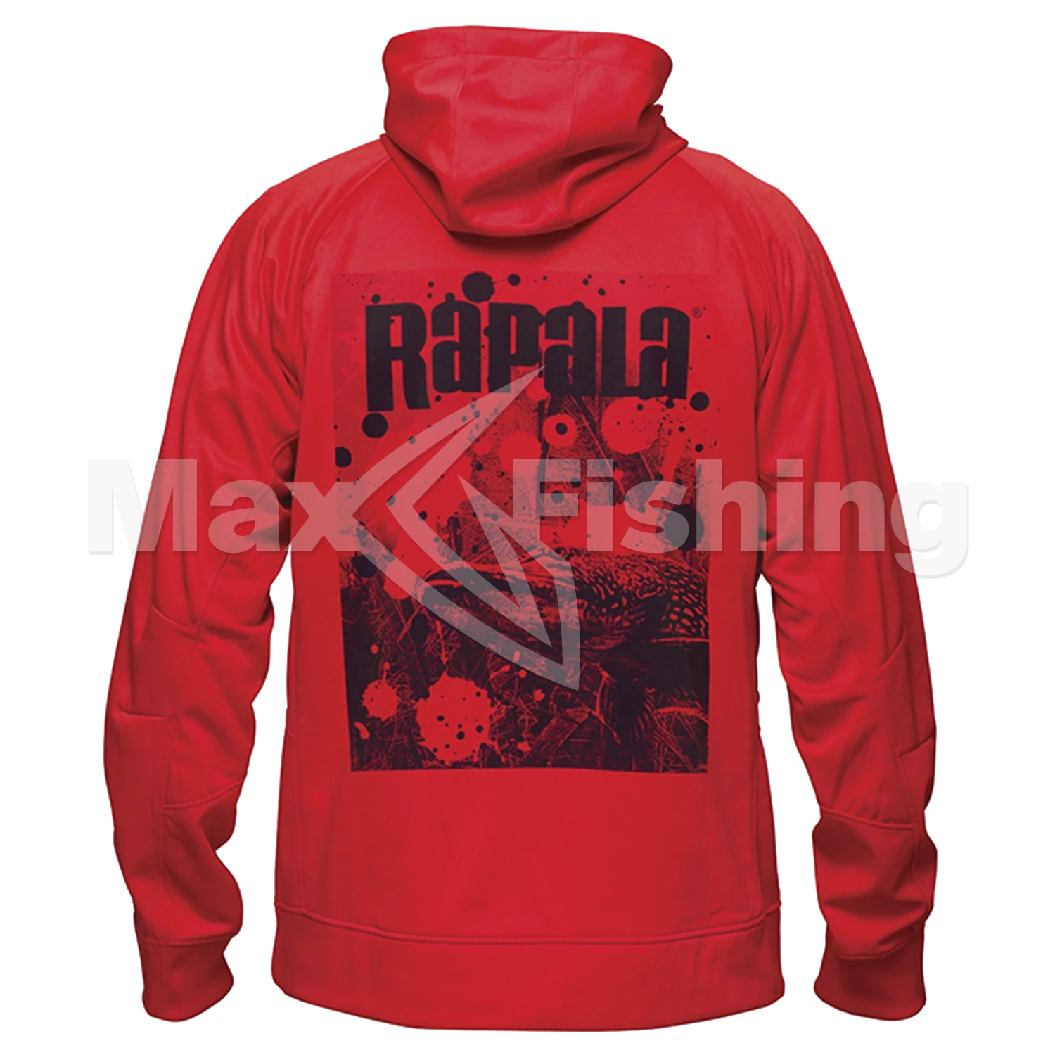 Толстовка Rapala Logo Splash Hoodie 2XL Red