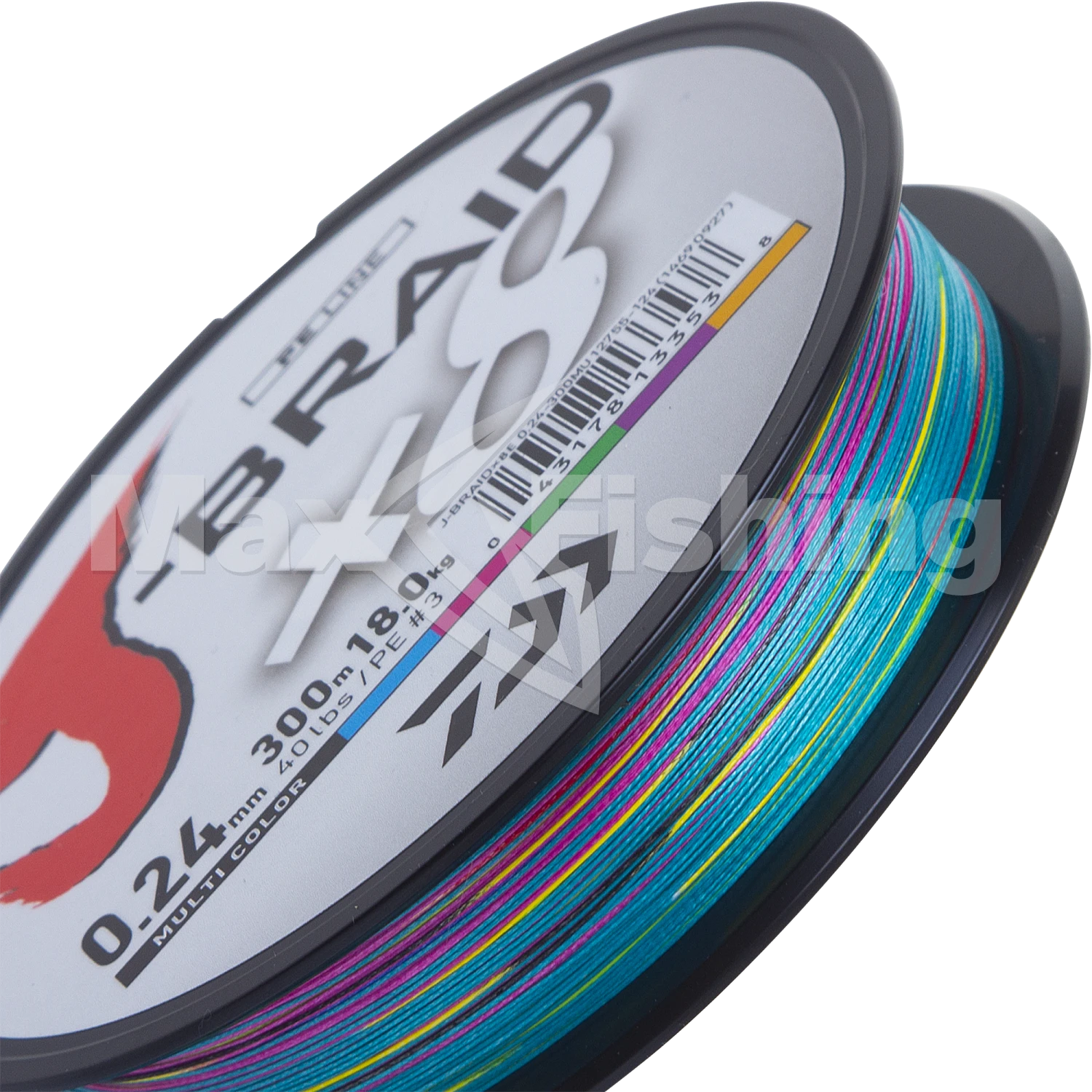 Шнур плетеный Daiwa J-Braid X8 #3 0,24мм 300м (multicolor)