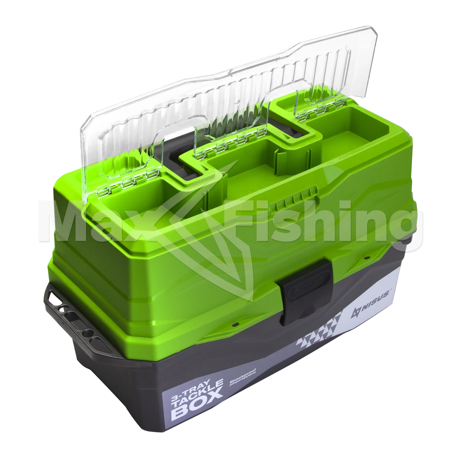 Ящик для снастей Nisus 3-Tray Tackle Box зеленый