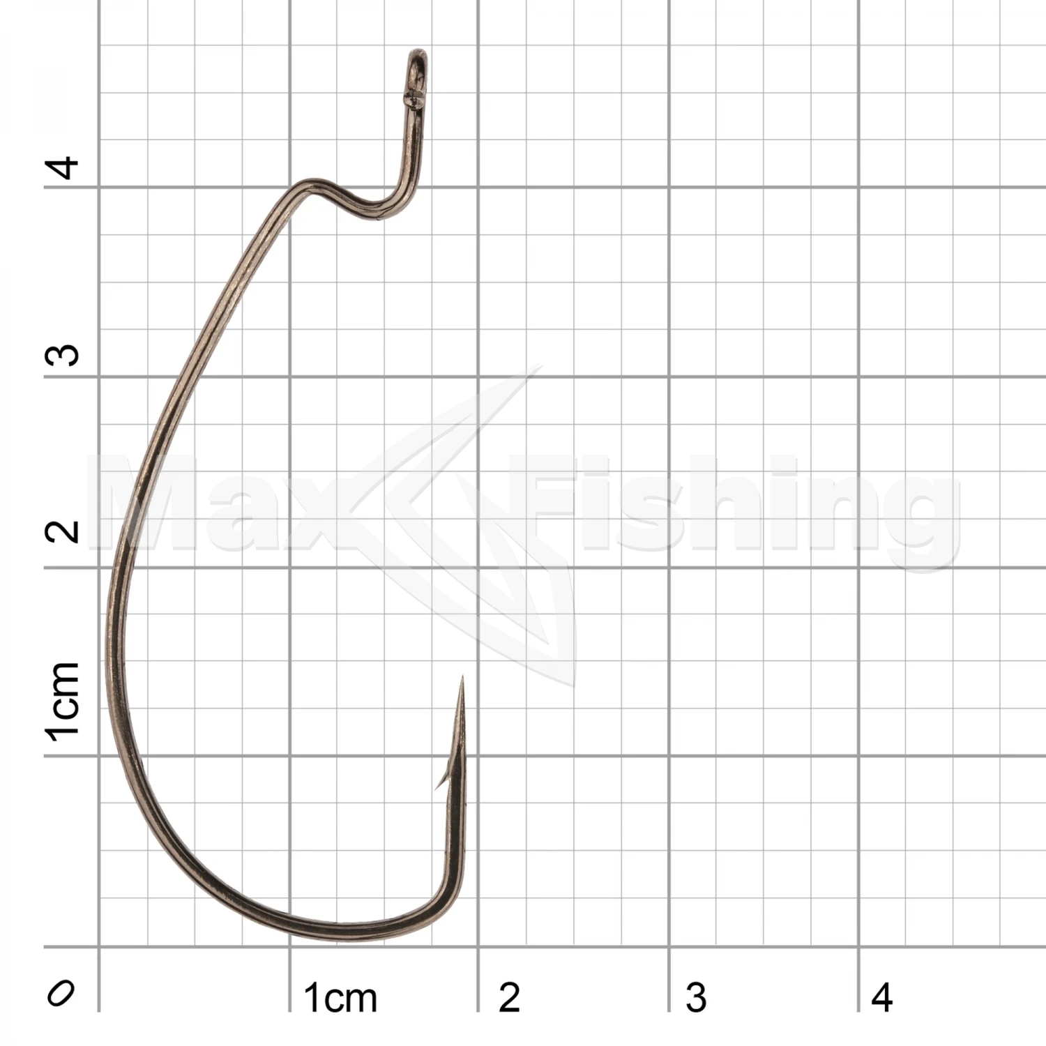 Крючок офсетный Gamakatsu Worm Offset EWG #2/0 Black (6шт)