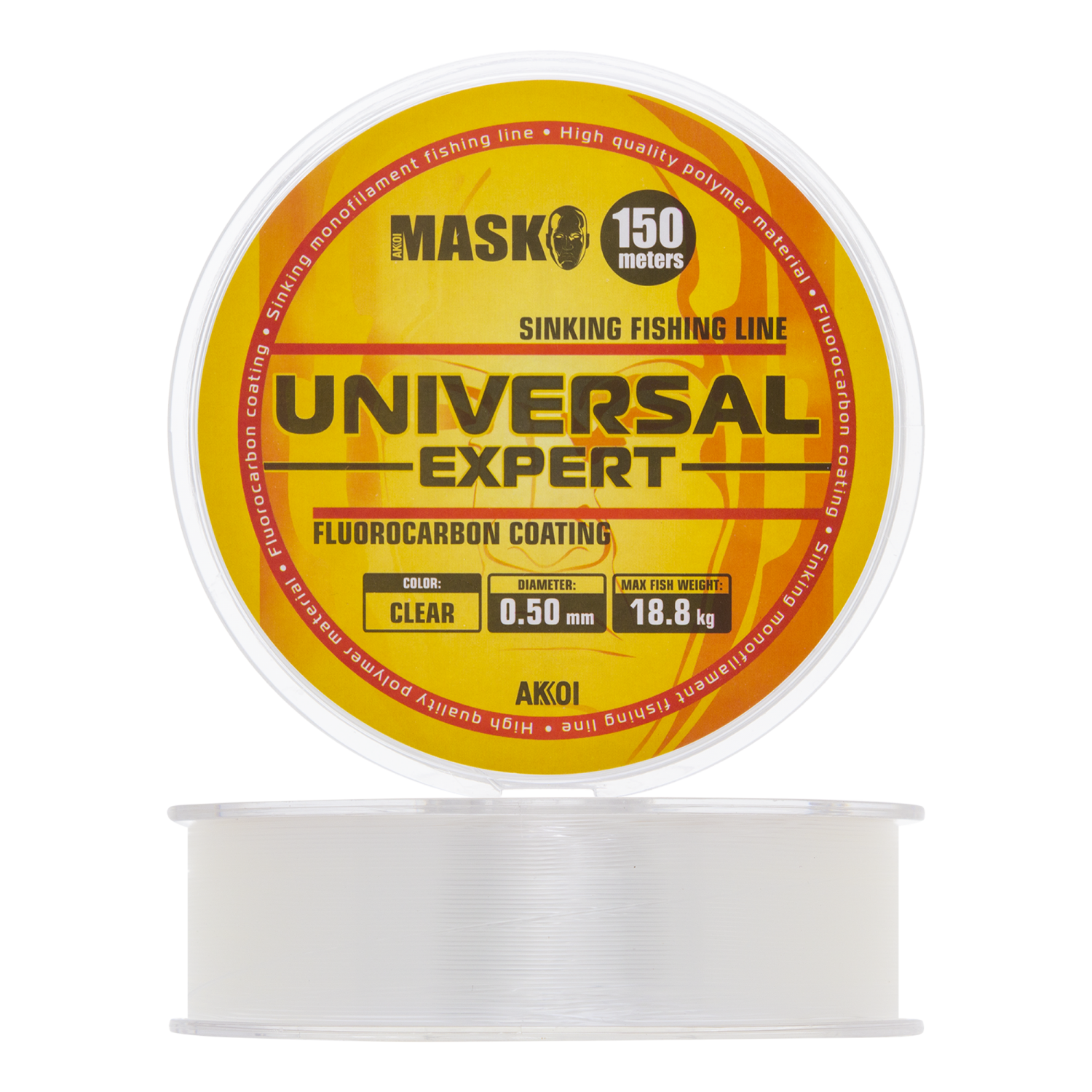 Леска монофильная Akkoi Mask Universal Expert 0,50мм 150м (clear)