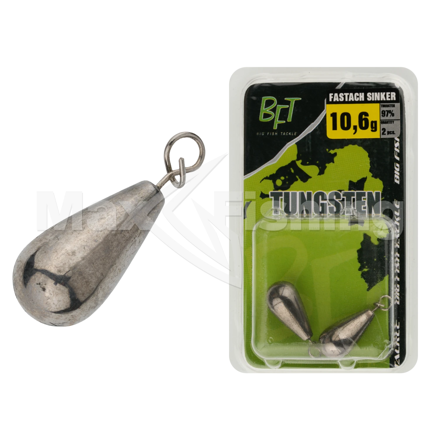 Грузило BFT Tungsten Fastach Sinker 10,6гр #Plain