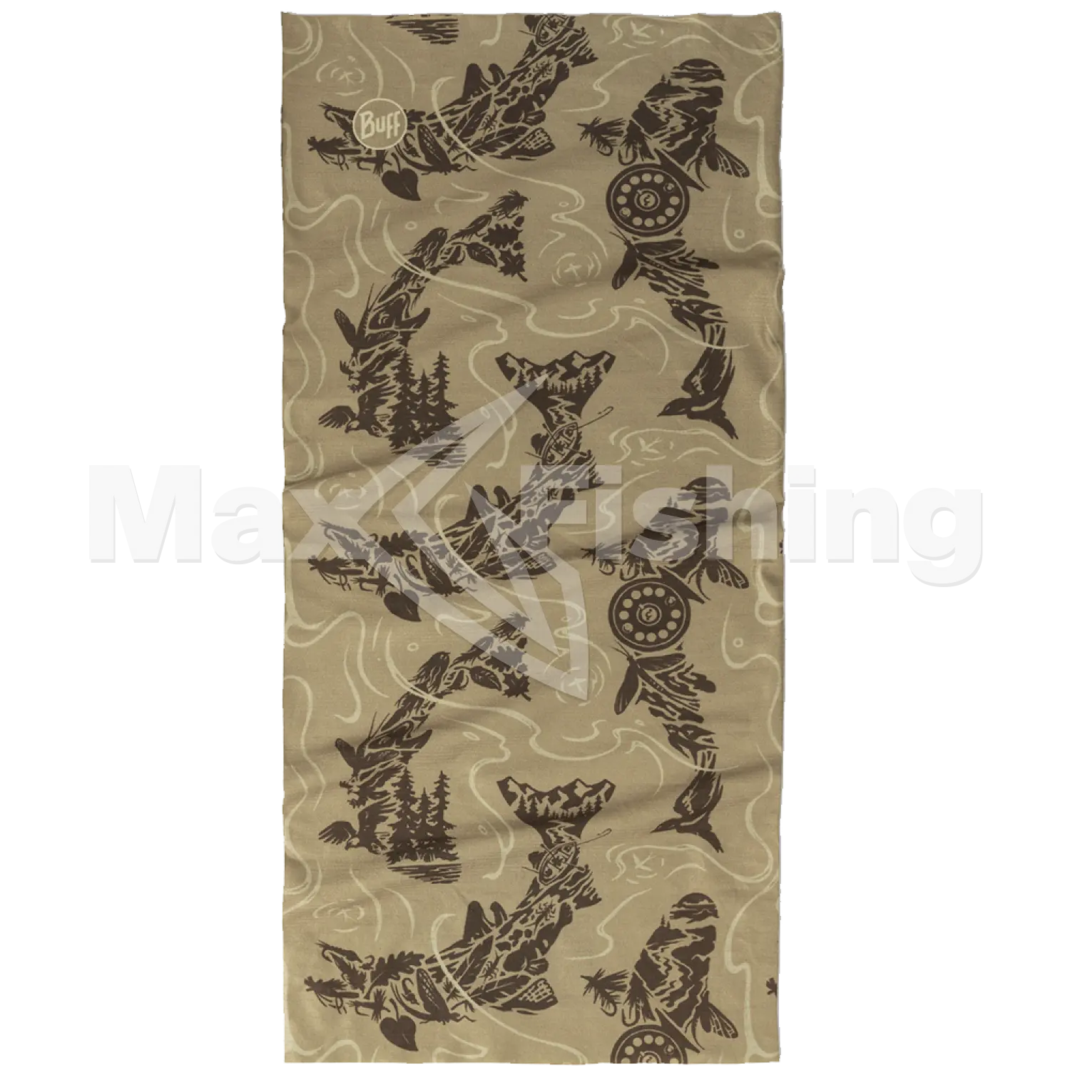 Баф Buff Coolnet UV Neckwear Lake River Khaki