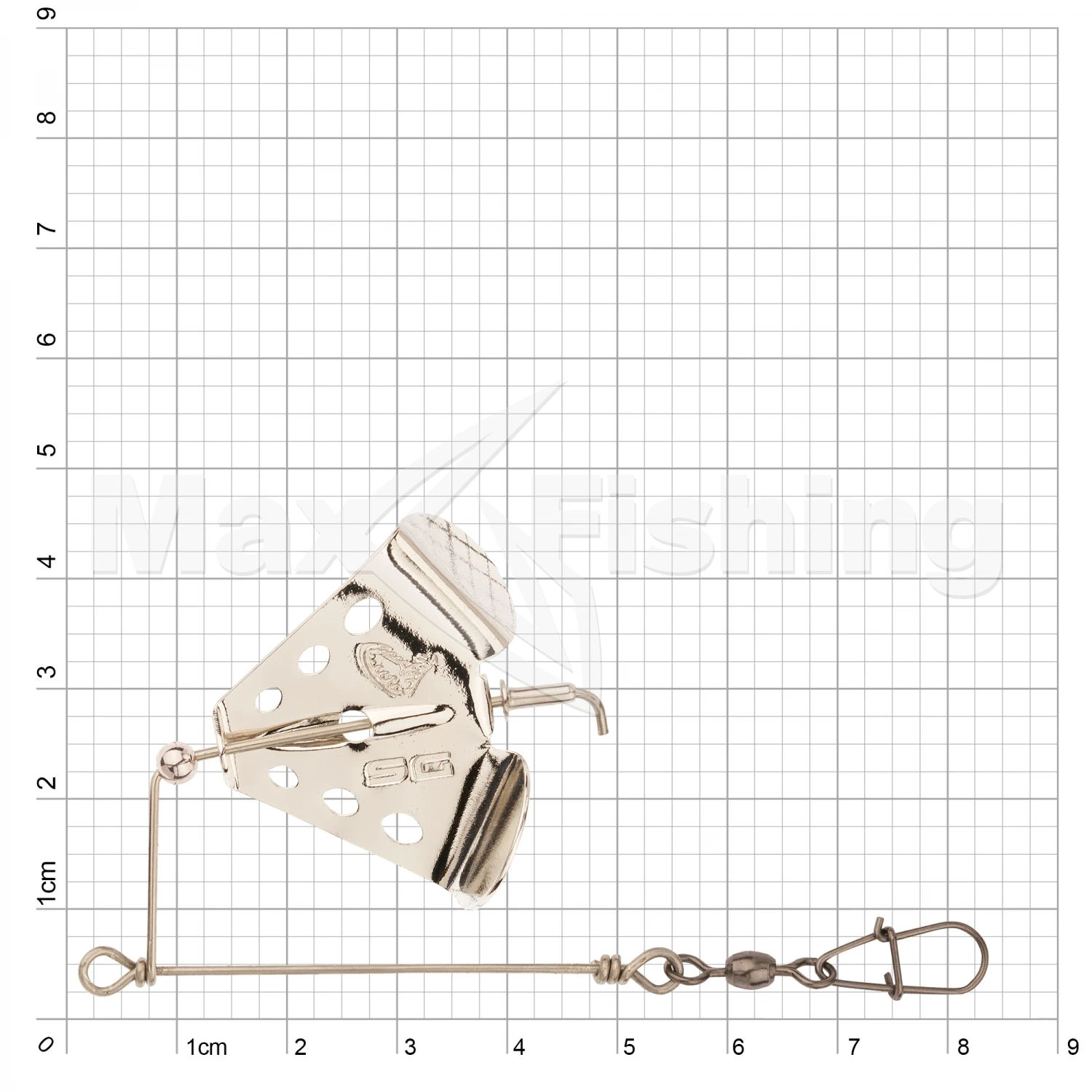 Монтаж готовый Savage Gear Easyon Buzzer Bait Arm #M c лепестком Silver