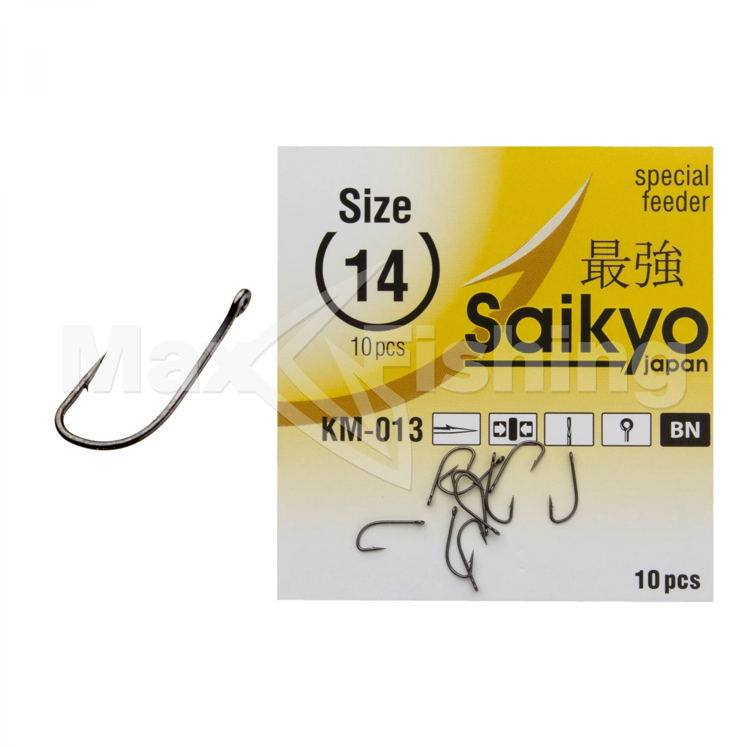 Крючок одинарный Saikyo Km-013 Reliable Feeder Bn #6 (10шт)