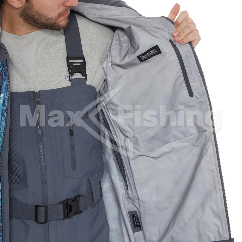 Куртка FHM Guard 3XL принт голубой/серый