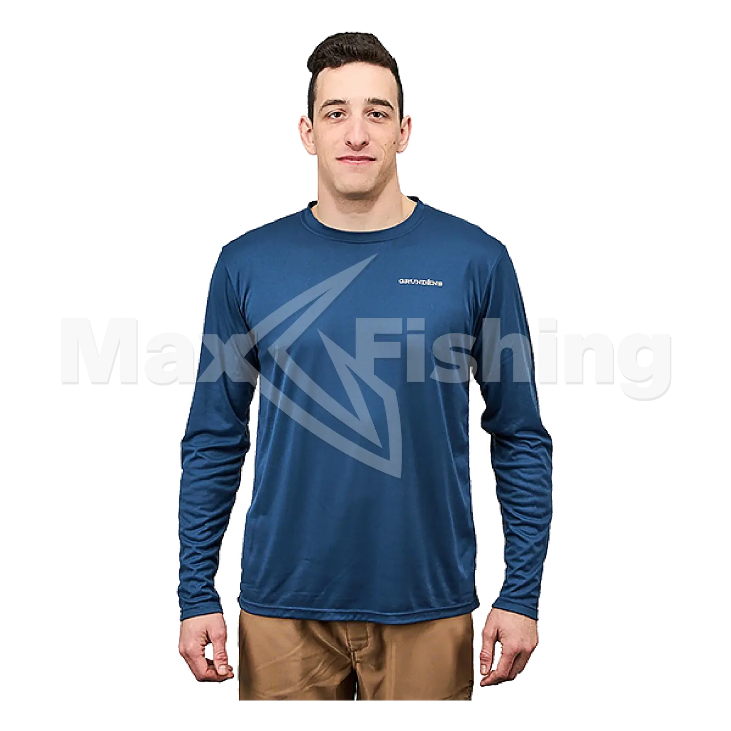 Лонгслив Grundens Drift Boat LS Tech Tee S Blue Abyss