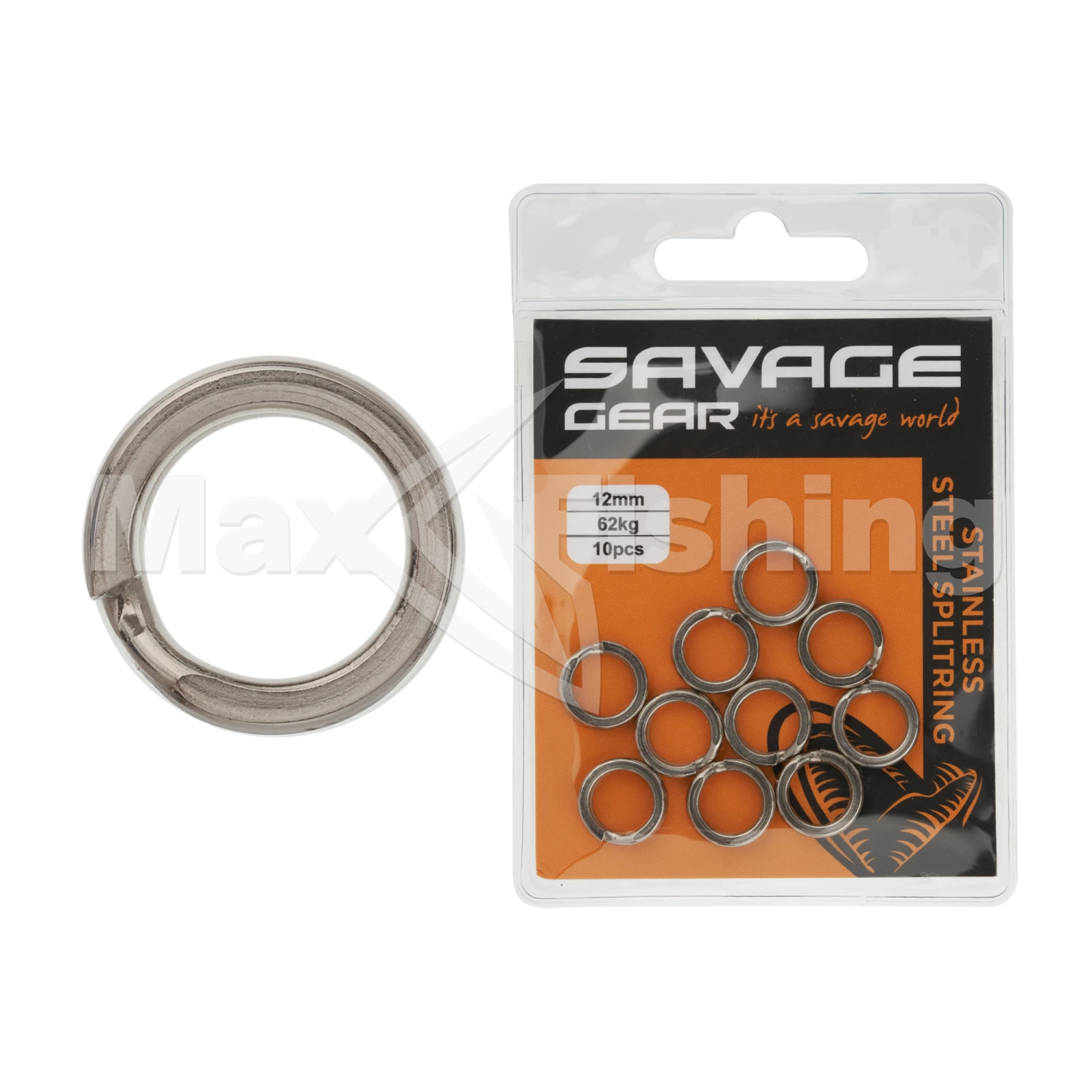 Кольцо заводное Savage Gear Stainless Splitring Forged 12мм
