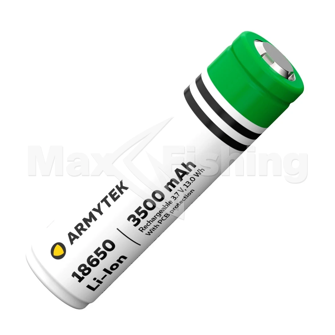 Купить Аккумулятор Armytek 18650 Li-Ion 3500 mAh защищенный в интернет-магазине MaxFishing по выгодной цене 3 380 руб. с доставкой, видеобзор, характеристики, описание, отзывы, фотографии – Москва и Россия