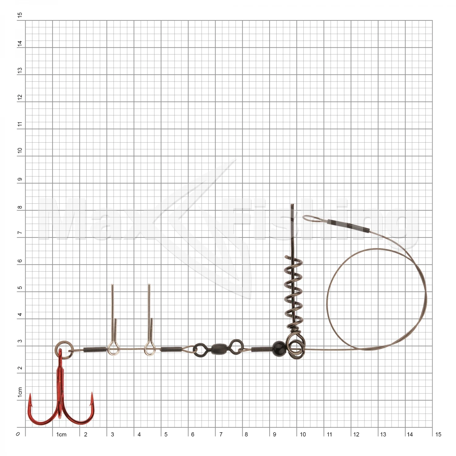 Монтаж готовый Savage Gear Linethru Corkscrew Rig #1 40см 22кг