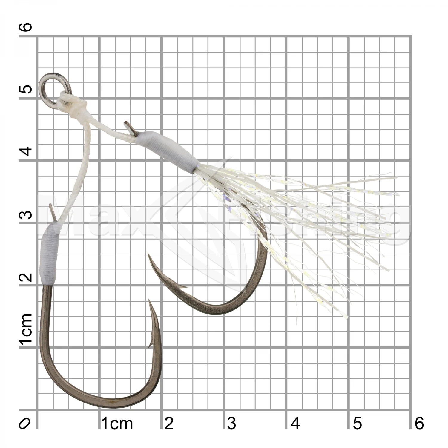 Крючок-ассист Hearty Rise Micro Jigging Glitter Assist Hook MJT-10 #3/0 (4L) (2 пары)