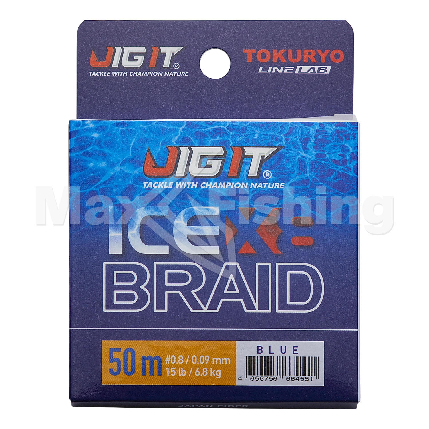 Шнур плетеный Jig It x Tokuryo Ice Braid X8 #0,8 0,09мм 50м (blue)