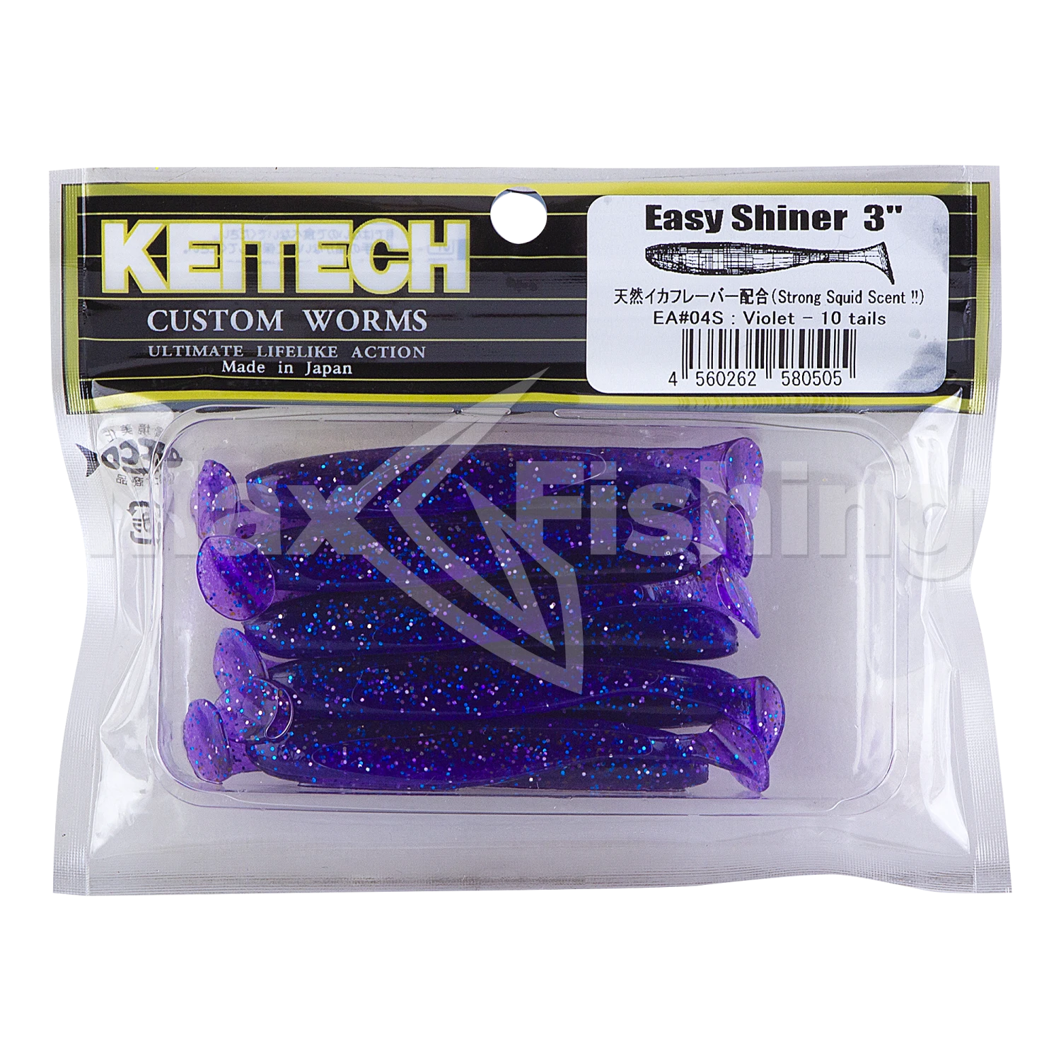 Приманка силиконовая Keitech Easy Shiner 3" #EA04 Violet