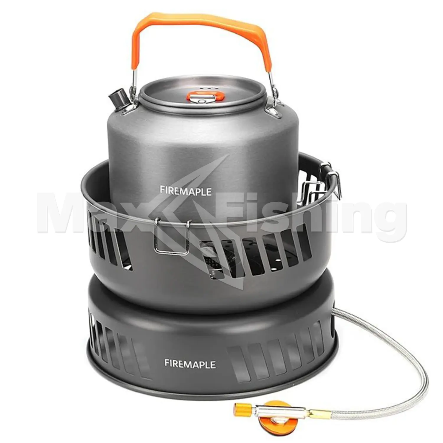 Набор посуды Fire-Maple Cooking Kit W/gas Burner с газовой горелкой анодированный алюминий