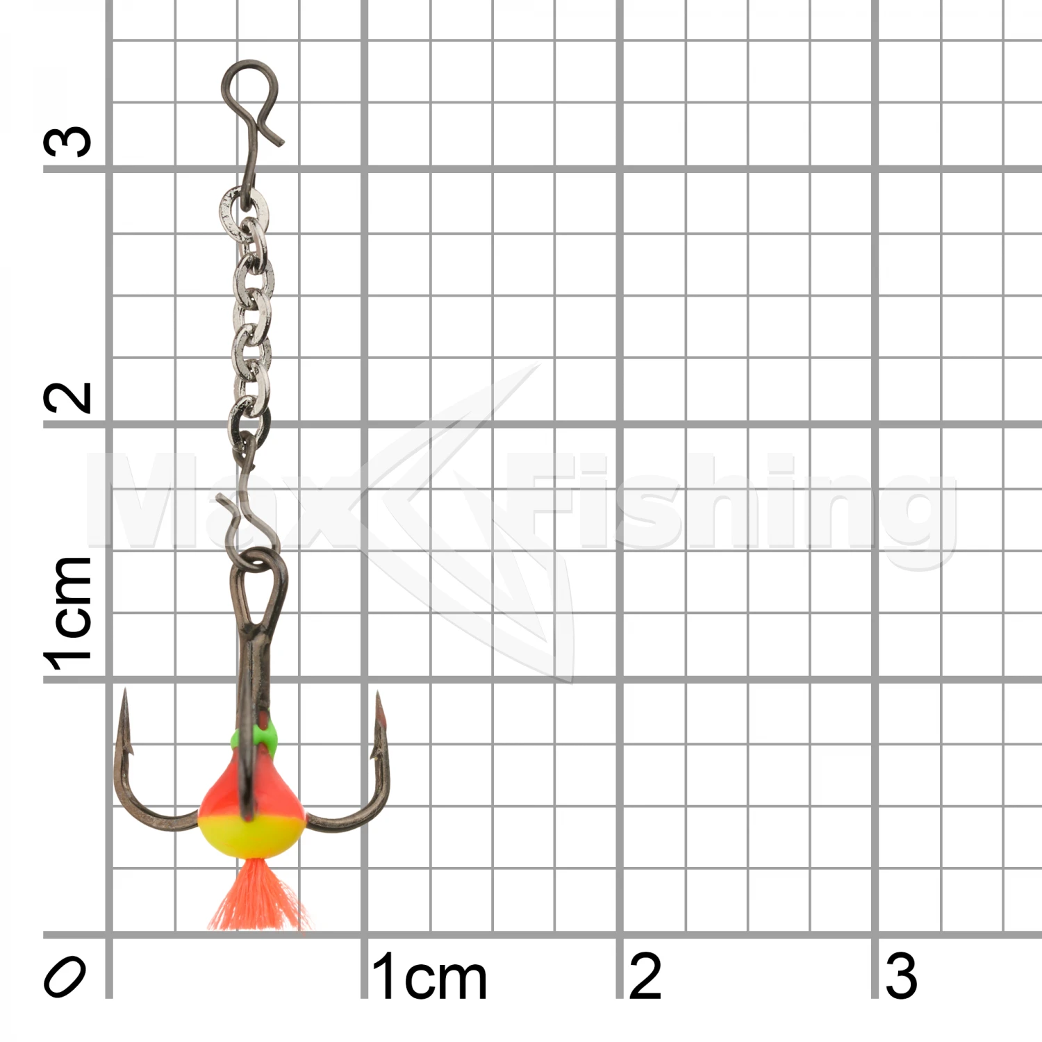 Тройник-капля EcoPro с красным хвостом тип А + цепочка #14 (5шт)