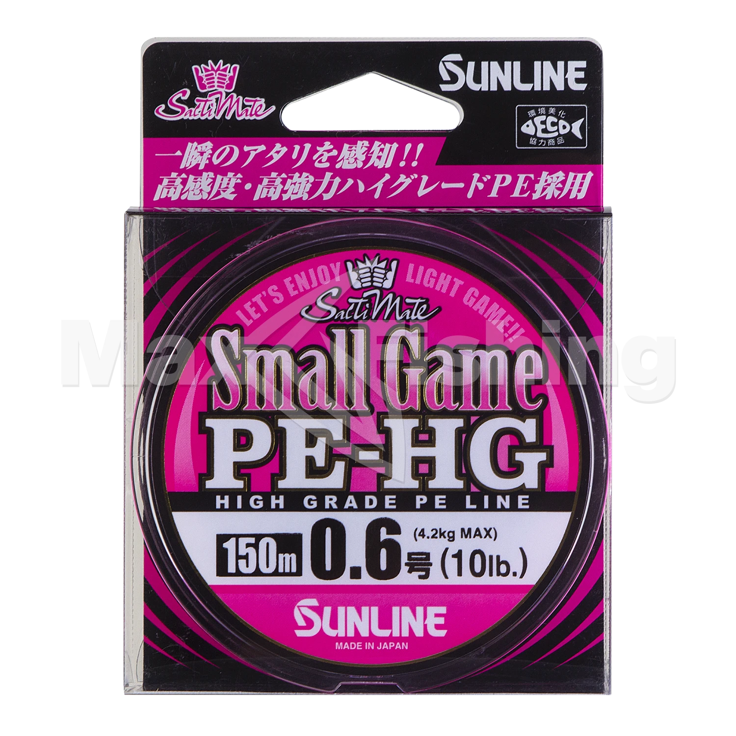 Шнур плетеный Sunline Small Game PE-HG X4 #0,6 0,128мм 150м (pink)