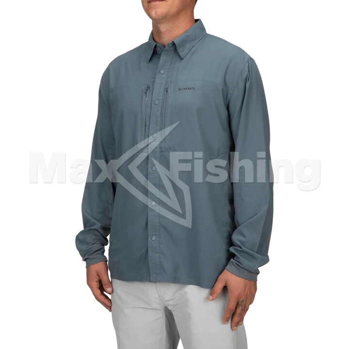 Рубашка Simms Bugstopper Intruder BiComp LS Shirt '21 XL Storm