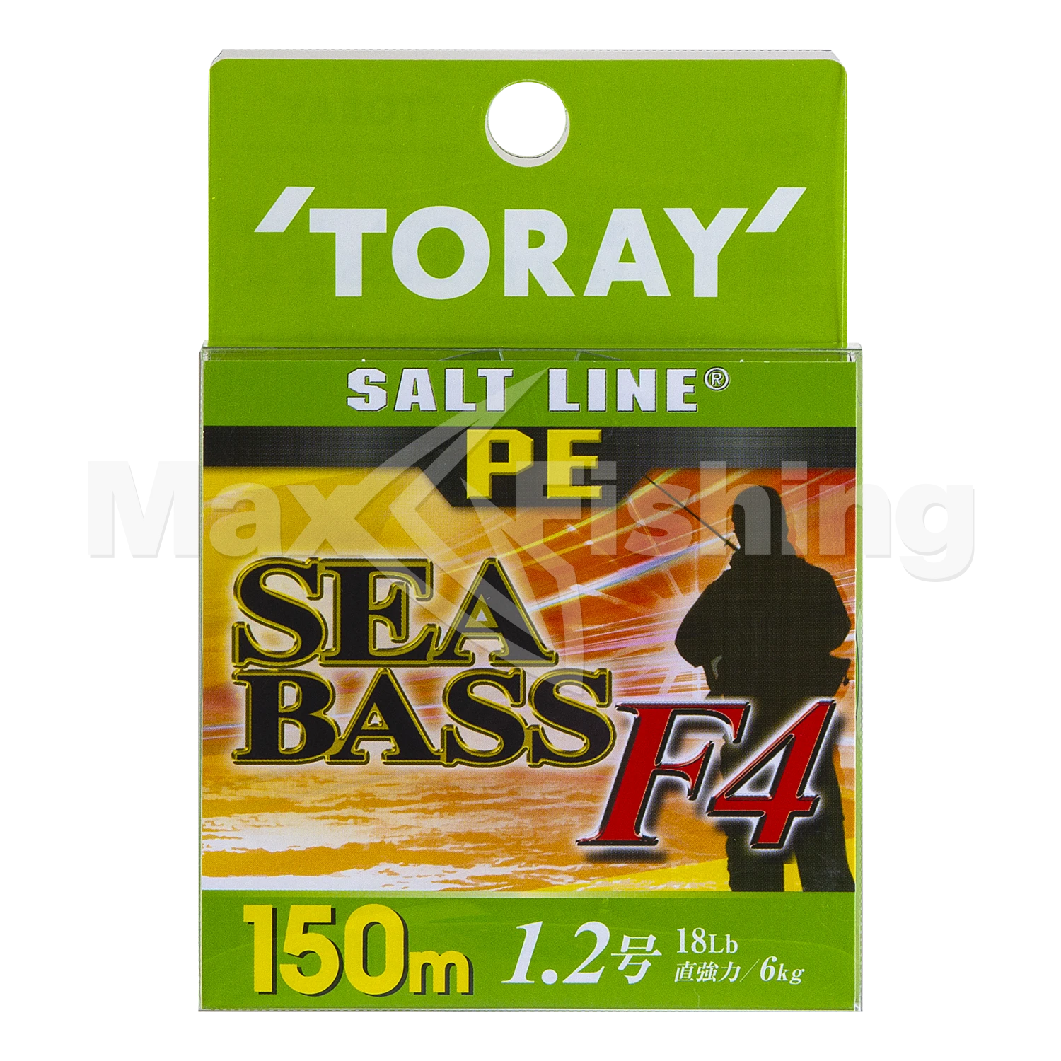 Шнур плетеный Toray Salt Line PE Sea Bass F4 #1,2 150м (green)