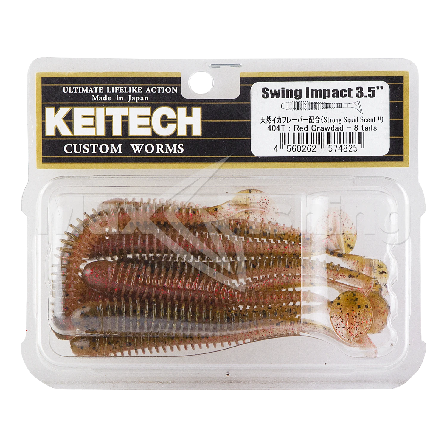 Приманка силиконовая Keitech Swing Impact 3,5" #404 Red Crawdad