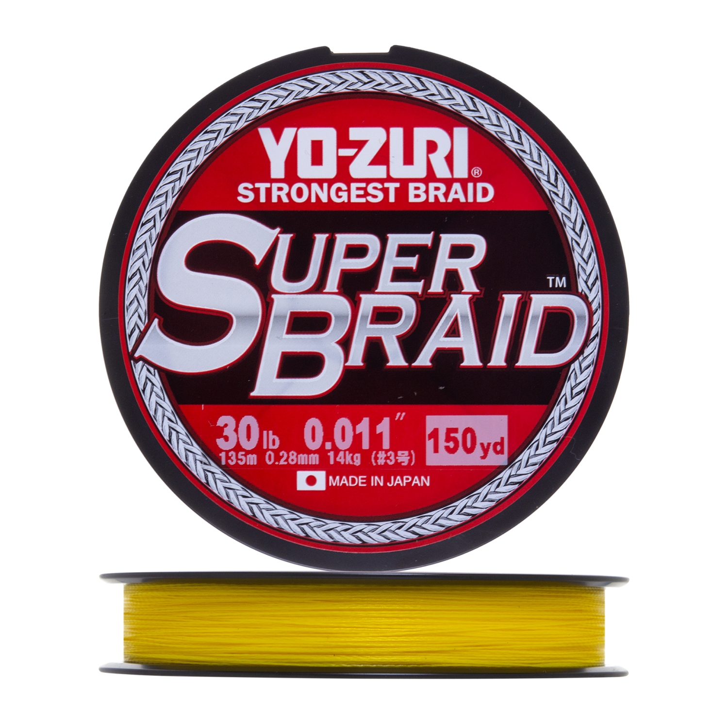Шнур плетеный Yo-Zuri PE Superbraid 0,28мм 135м (yellow)