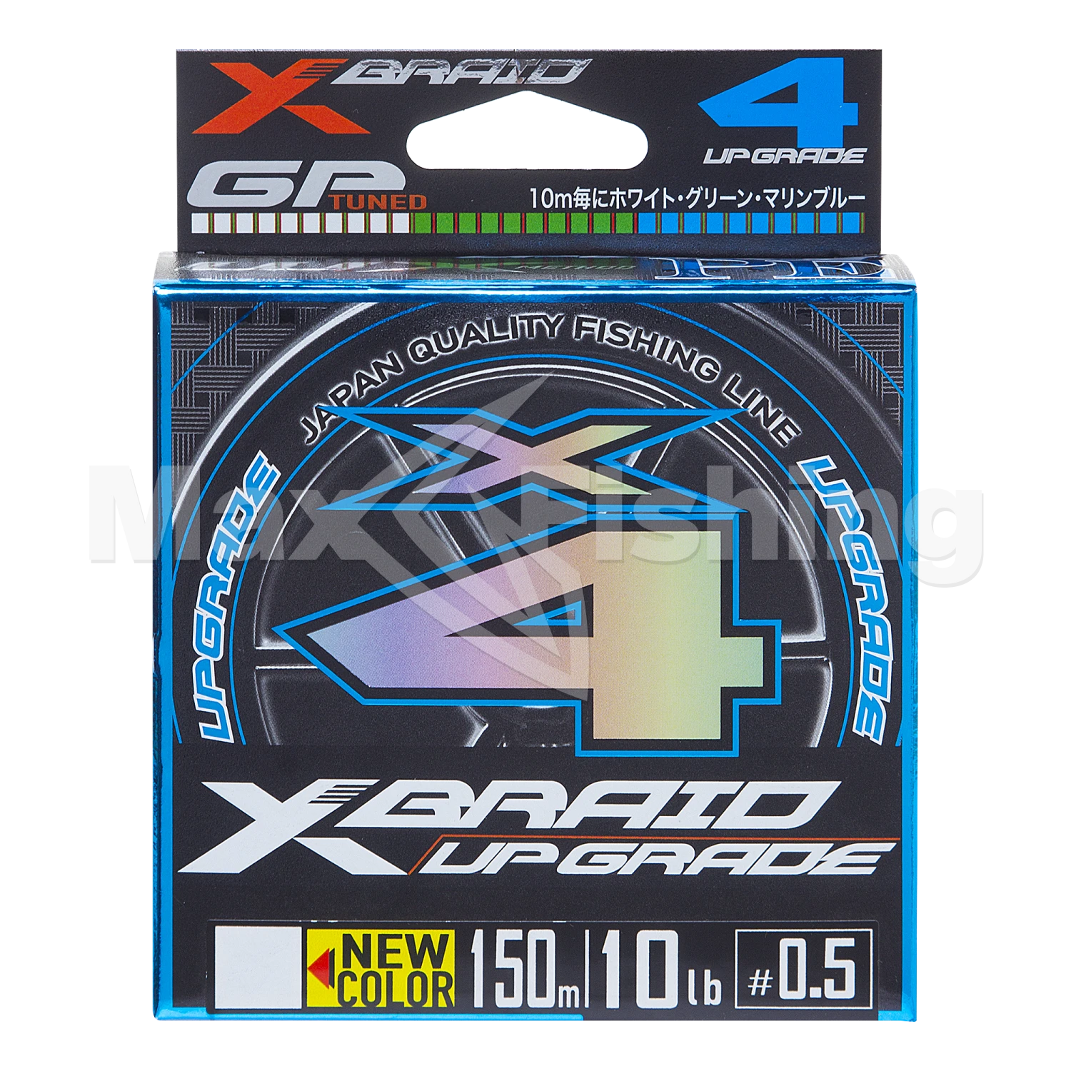 Шнур плетеный YGK X-Braid Upgrade PE X4 #0,5 0,117мм 150м (3color)