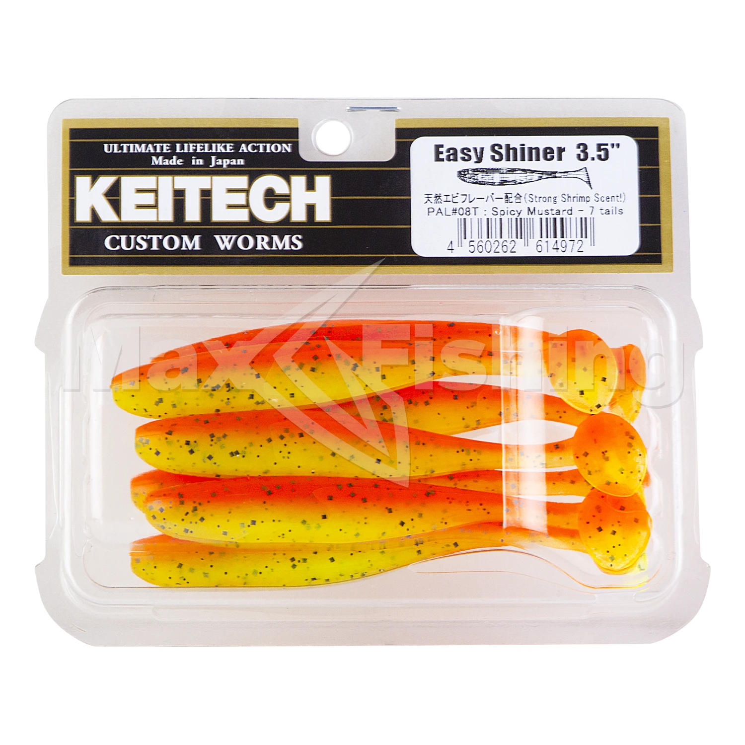 Приманка силиконовая Keitech Easy Shiner 3,5" #PAL08 Spicy Mustard