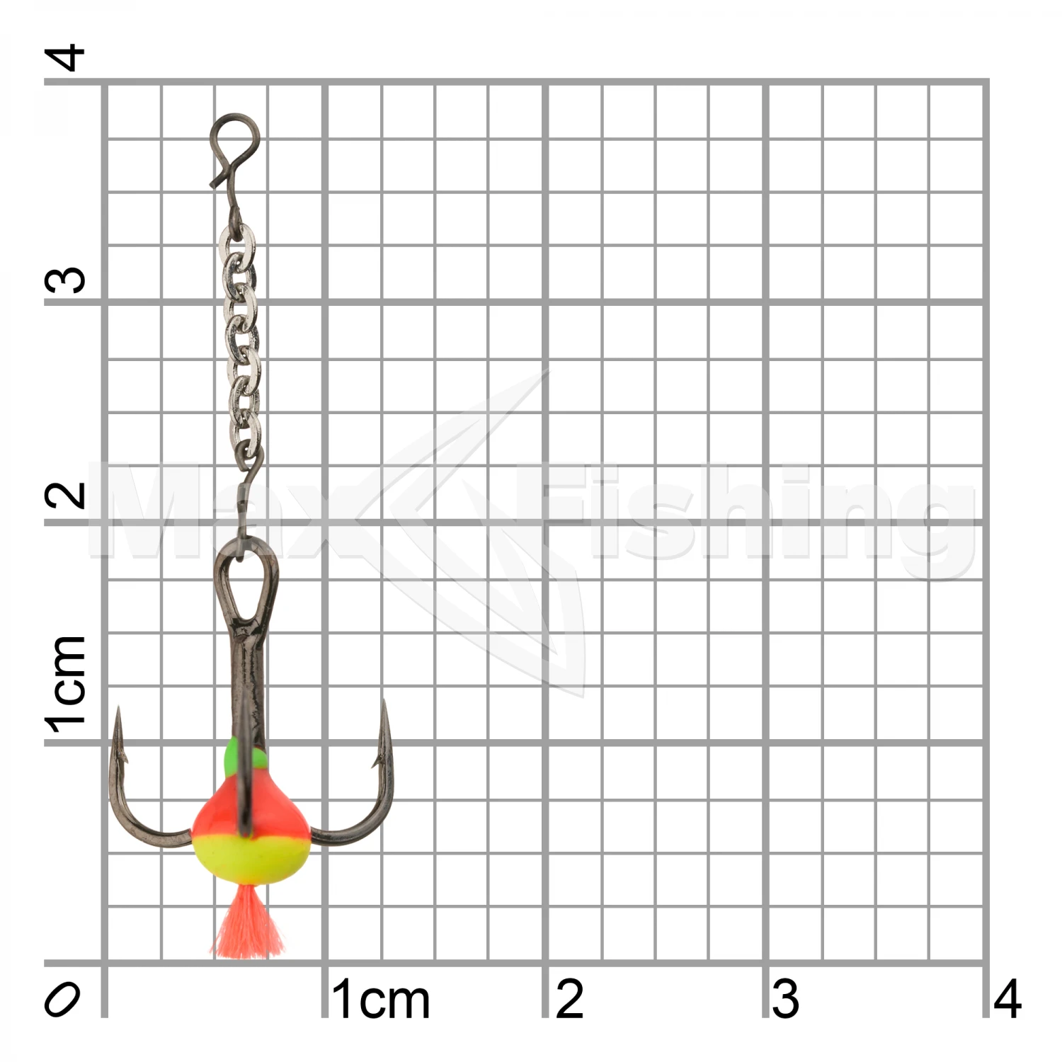 Тройник-капля EcoPro с красным хвостом тип А + цепочка #10 (5шт)