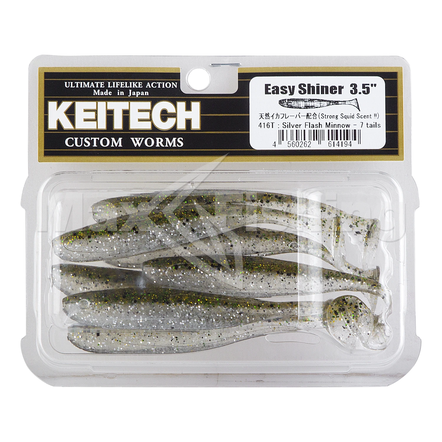 Приманка силиконовая Keitech Easy Shiner 3,5" #416 Silver Flash Minnow