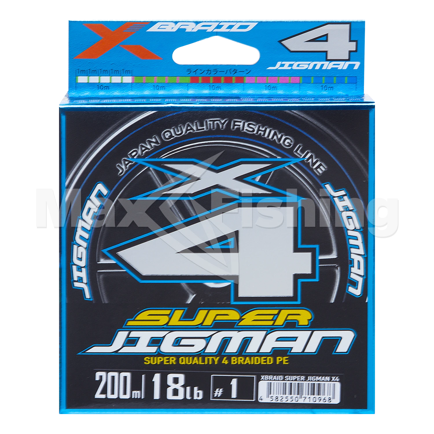 Шнур плетеный YGK X-Braid Super Jigman X4 #1,0 0,165мм 200м (5color)