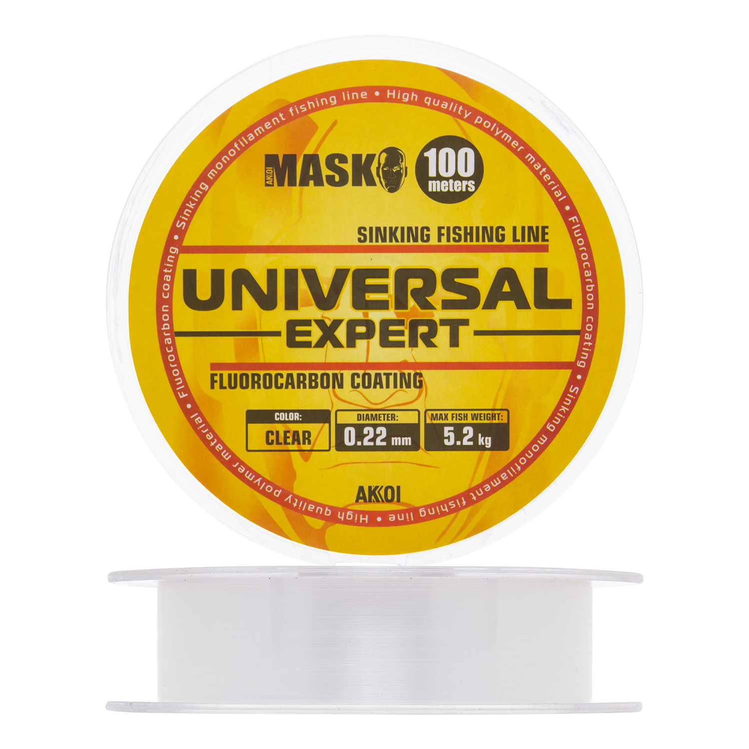 Леска монофильная Akkoi Mask Universal Expert 0,22мм 100м (clear)