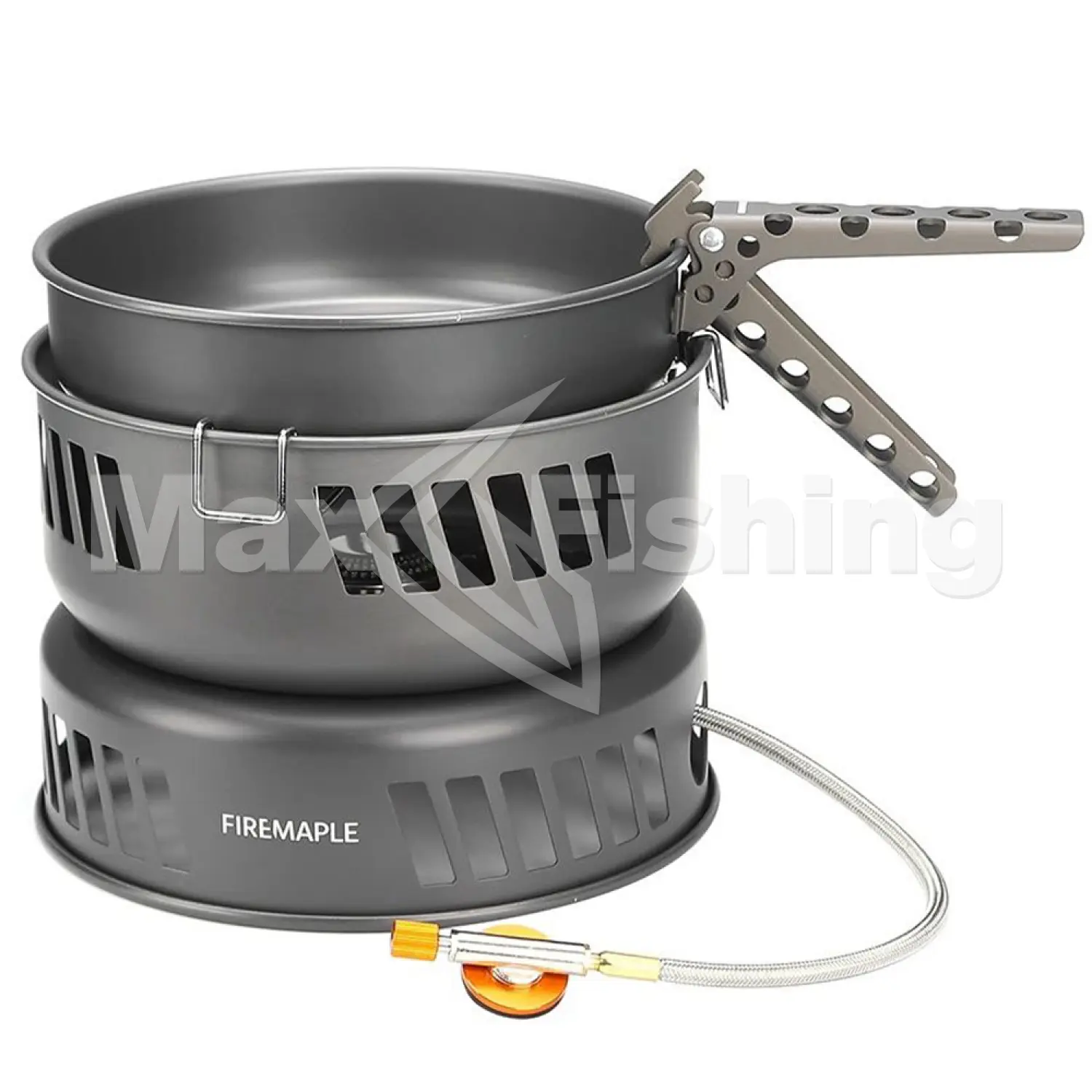 Набор посуды Fire-Maple Cooking Kit W/gas Burner с газовой горелкой анодированный алюминий