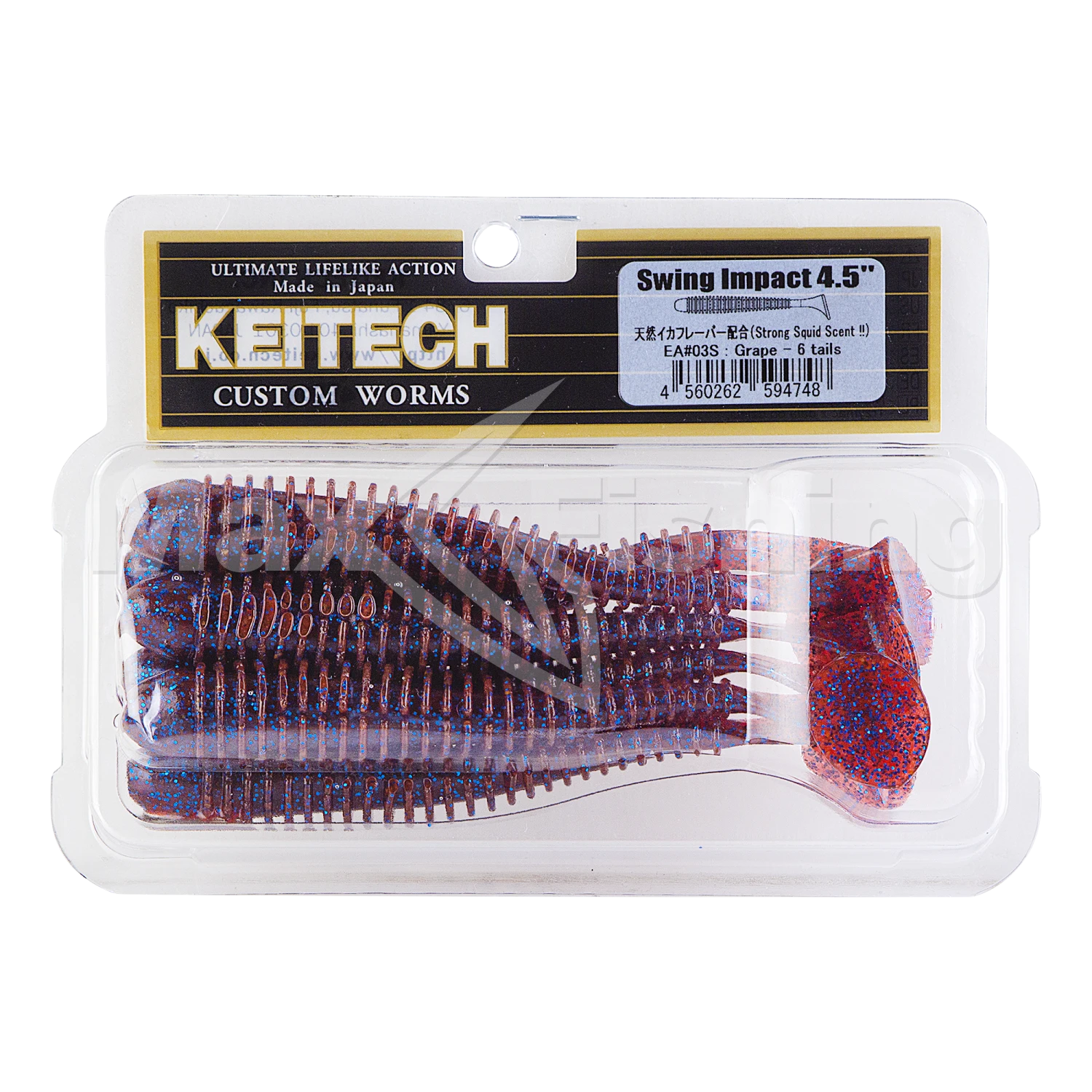 Приманка силиконовая Keitech Swing Impact 4,5" #EA03 Grape