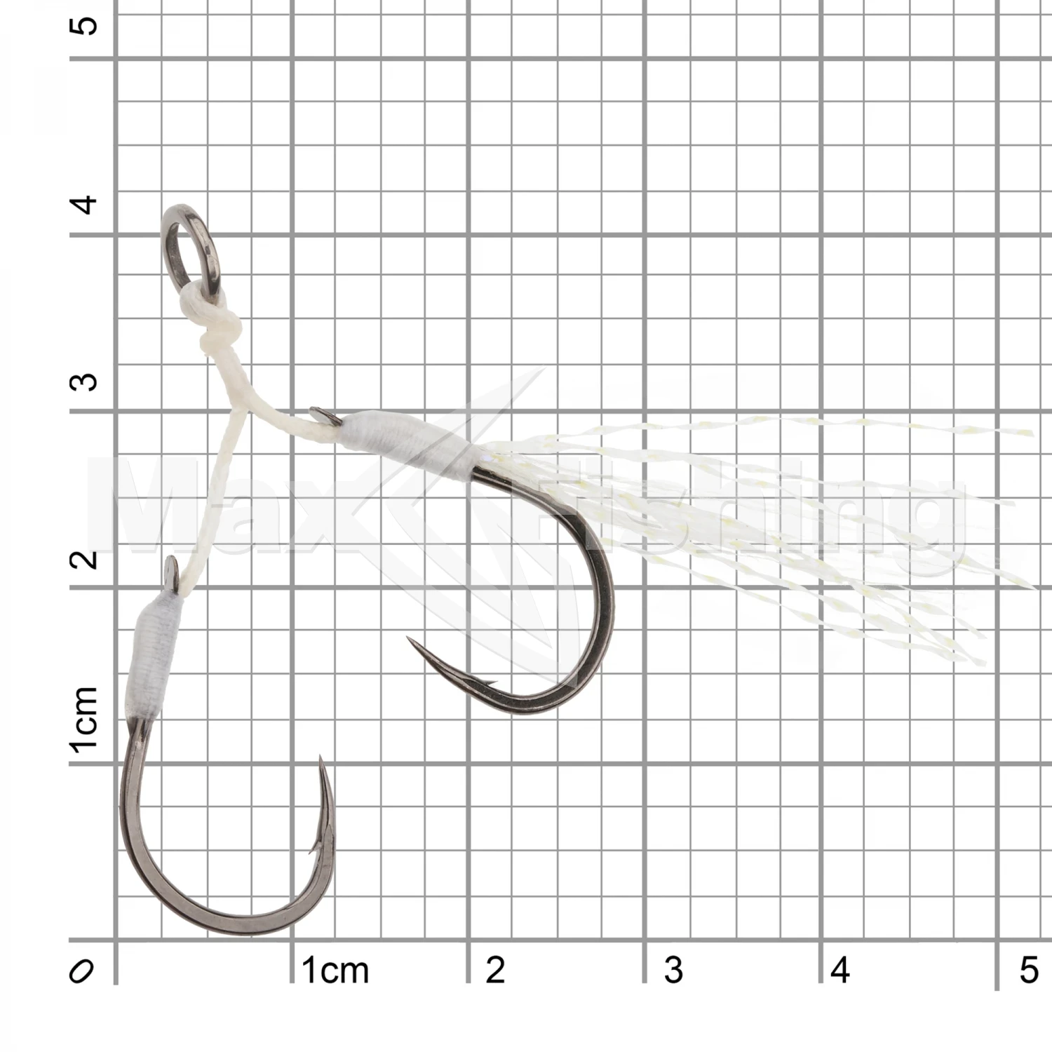 Крючок-ассист Hearty Rise Micro Jigging Glitter Assist Hook MJT-10 #4 (S) (2 пары)