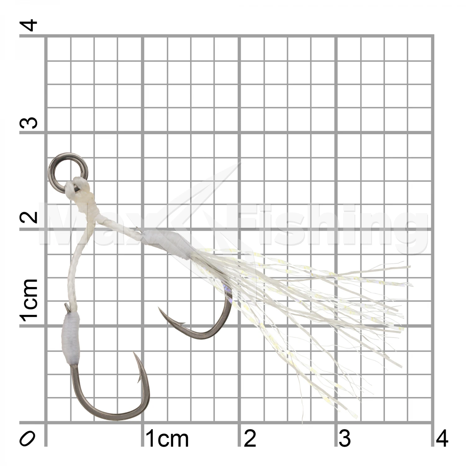 Крючок-ассист Hearty Rise Micro Jigging Glitter Assist Hook MJT-10 #10 (4S) (2 пары)