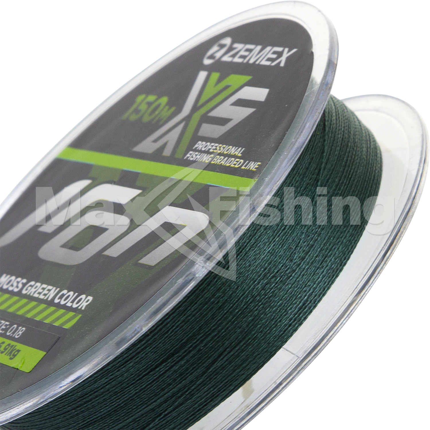 Шнур плетеный Zemex Iron X5 0,18мм 150м (moss green)