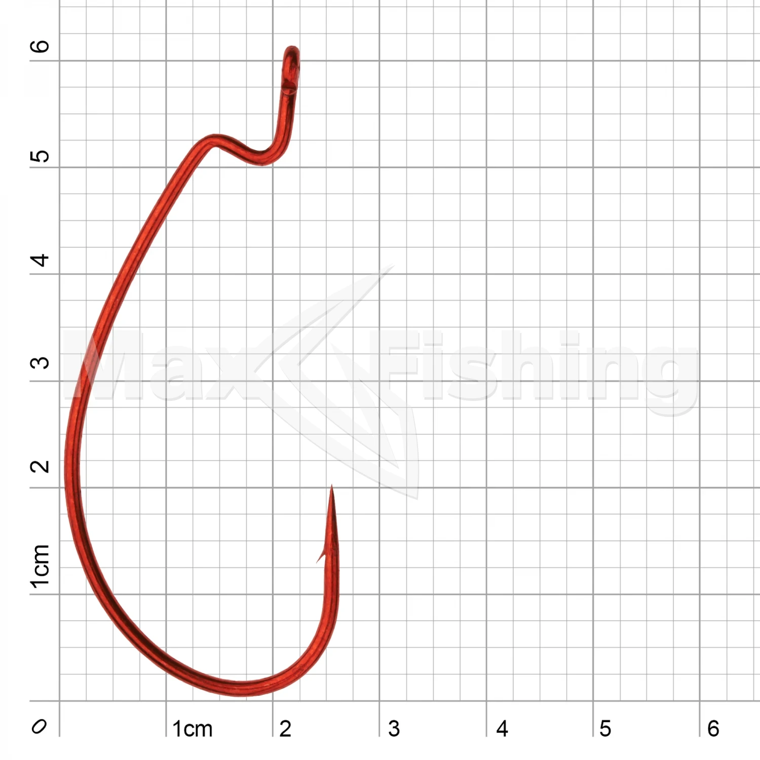 Крючок офсетный Vanfook Worm 55R #6/0 (4шт)