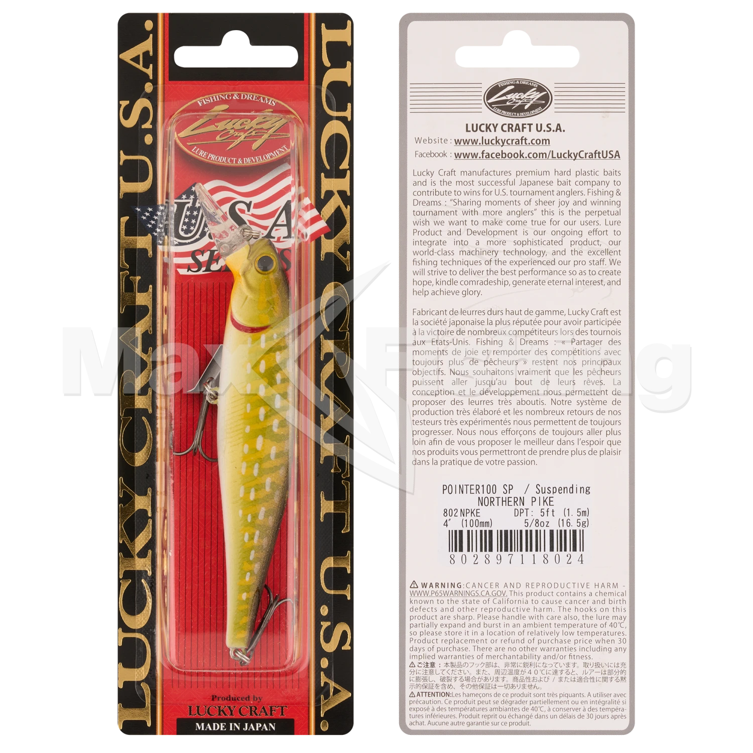 Воблер Lucky Craft Pointer 100 SP #802 Northern Pike