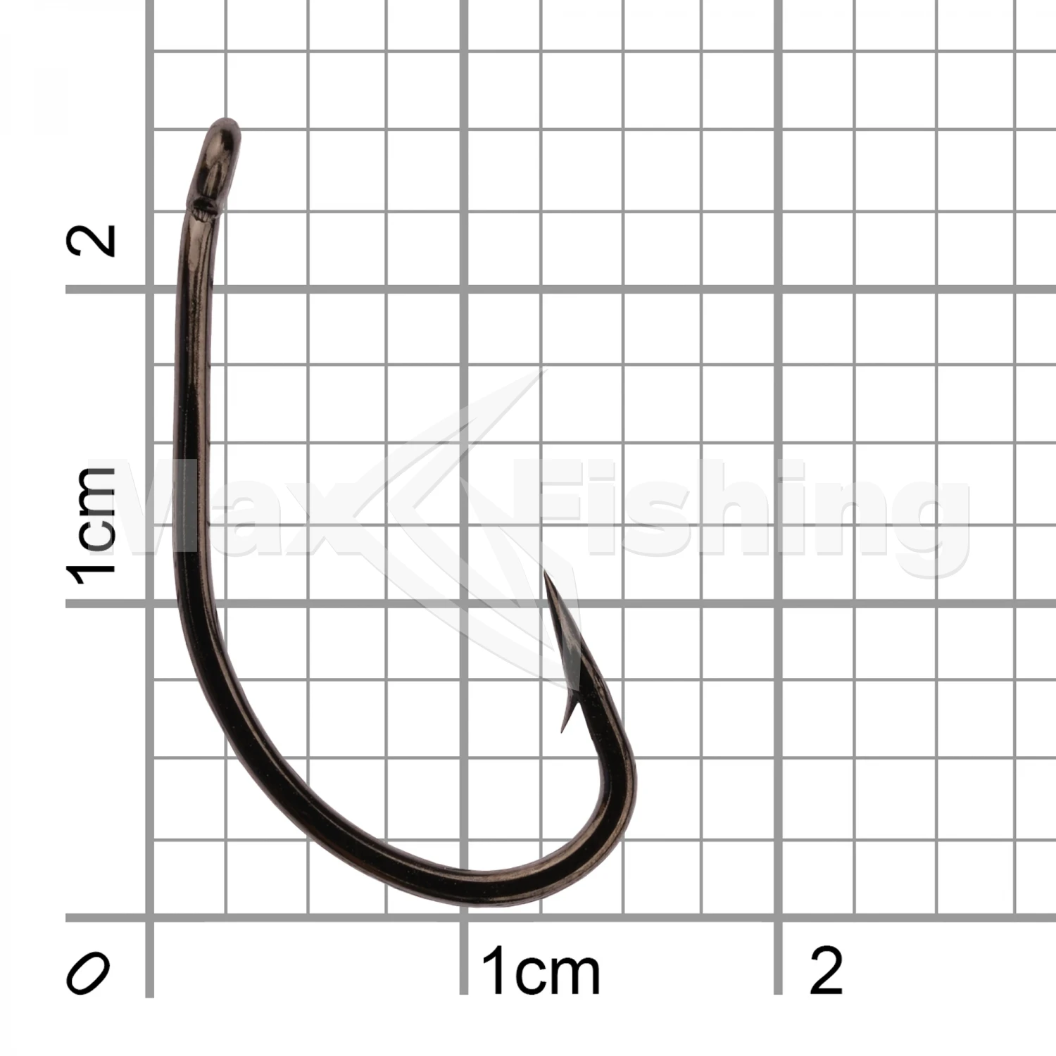 Крючок одинарный Carp Pro Curved Shank Black Nickel #2 (10шт)