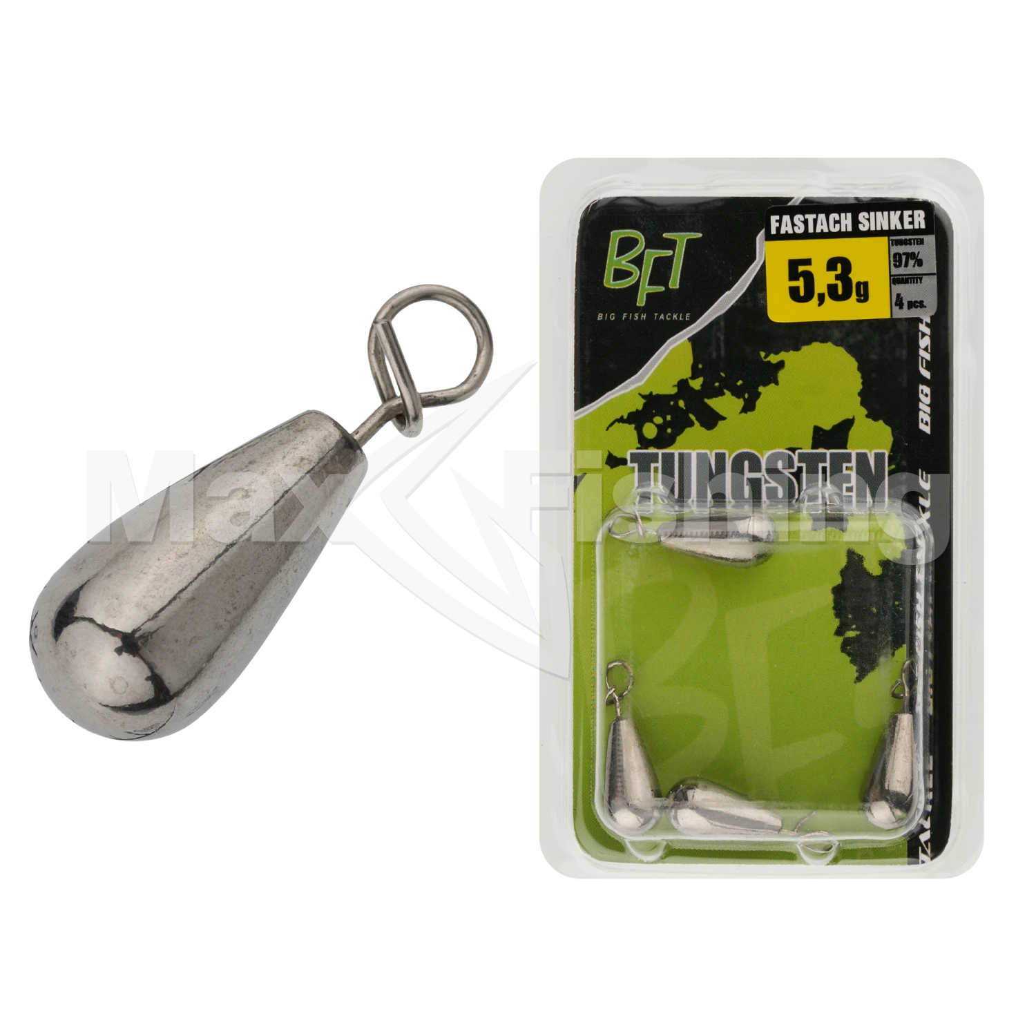 Грузило BFT Tungsten Fastach Sinker 5,3гр #Plain