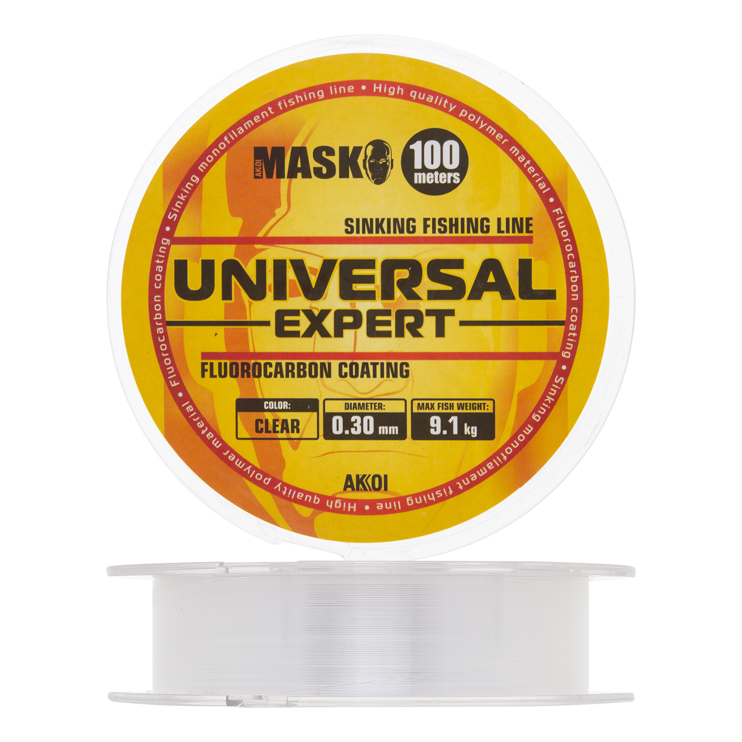 Леска монофильная Akkoi Mask Universal Expert 0,30мм 100м (clear)