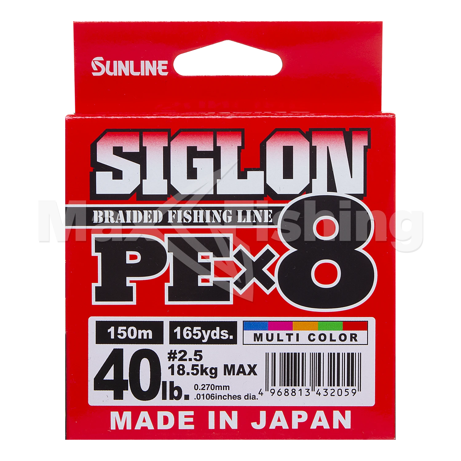 Шнур плетеный Sunline Siglon PE X8 #2,5 0,270мм 150м (multicolor)