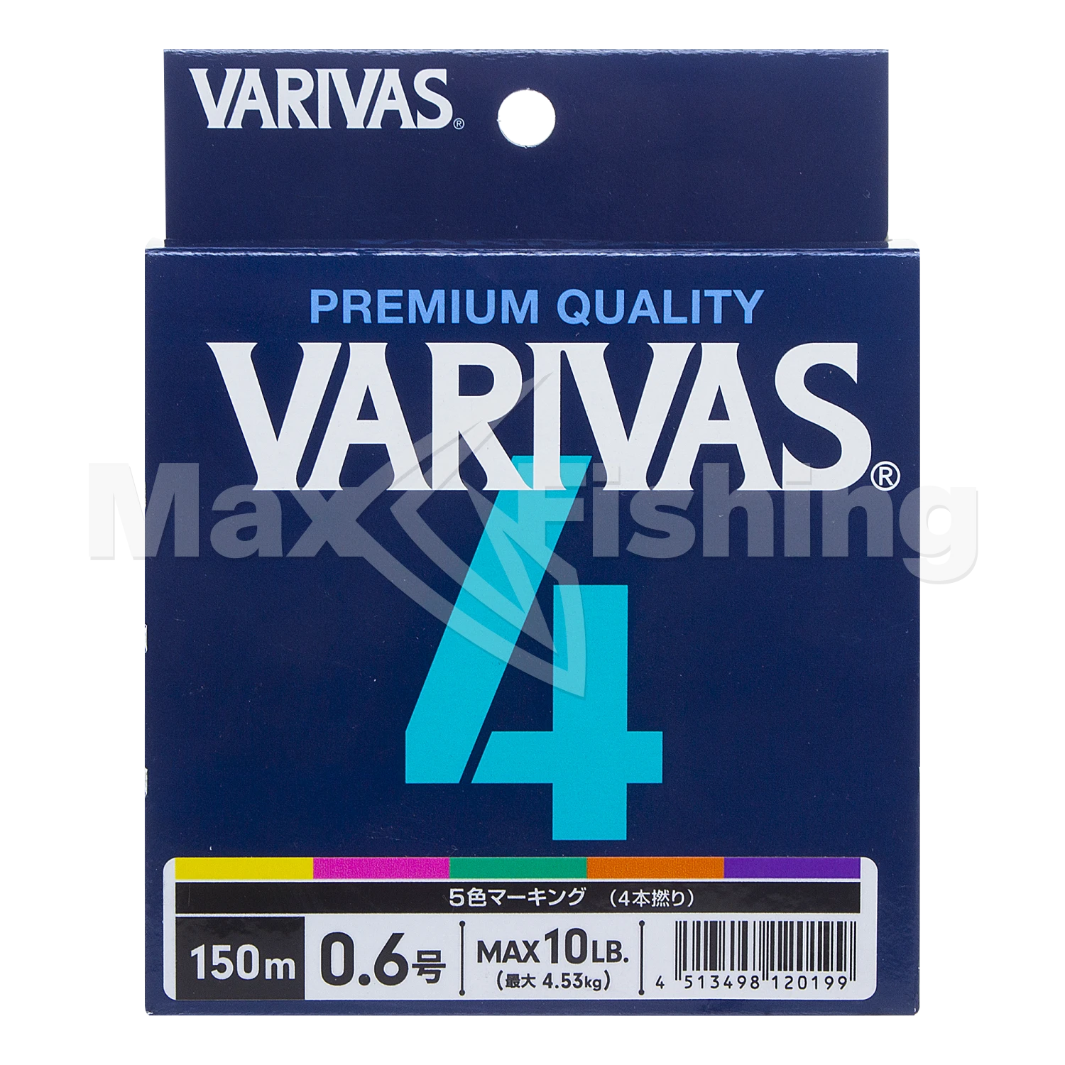 Шнур плетеный Varivas X4 Marking #0,6 0,128мм 150м (multicolor)
