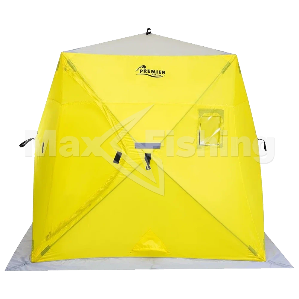 Палатка зимняя Premier Piramida 2,0х2,0 Yellow/Gray