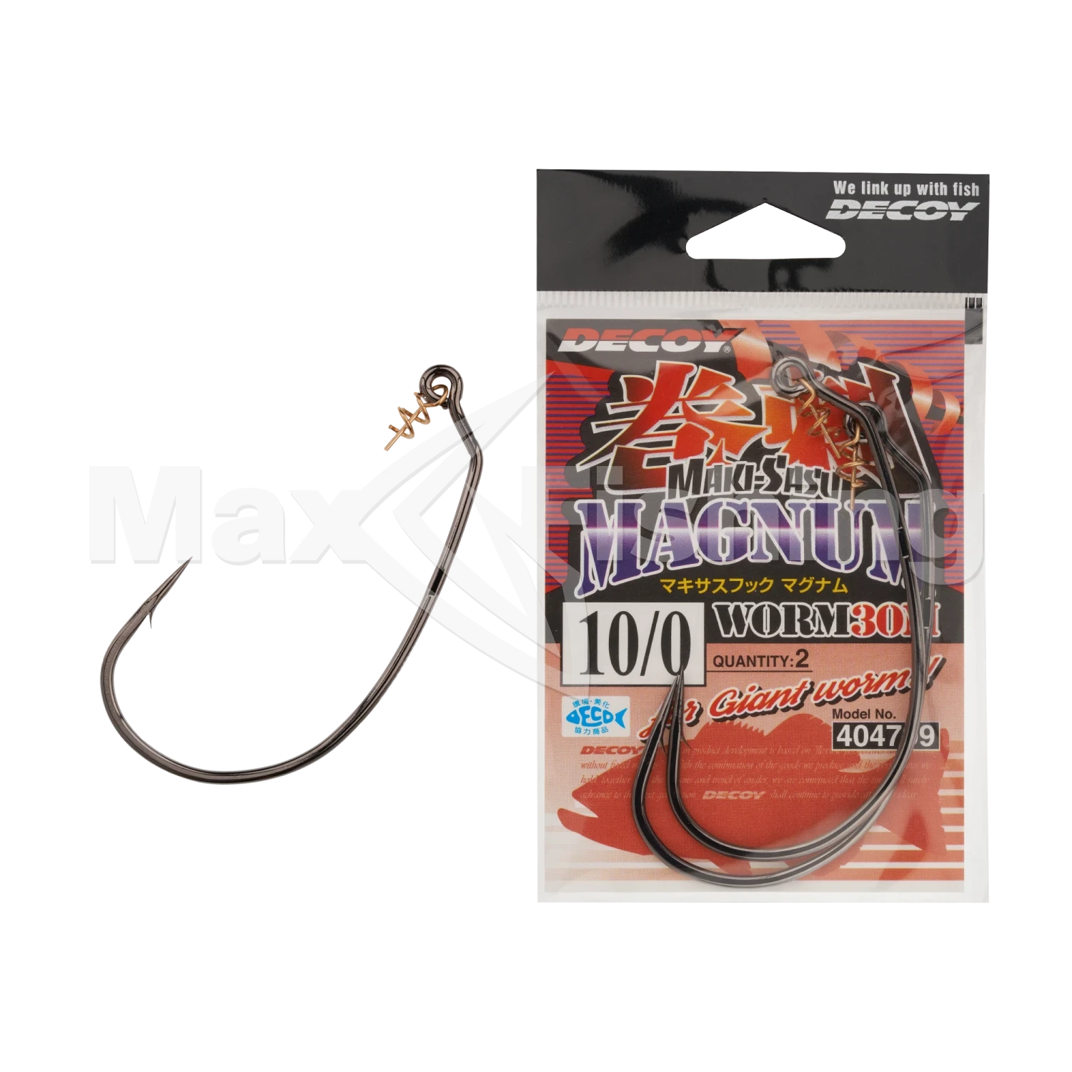 Крючок офсетный Decoy Worm 30M Makisasu Hook Magnum #10/0 (2шт)