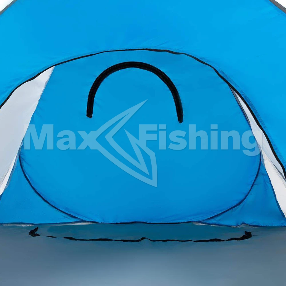 Палатка зимняя автомат Premier Fishing дно на молнии 1,8х1,8м бело-голубой