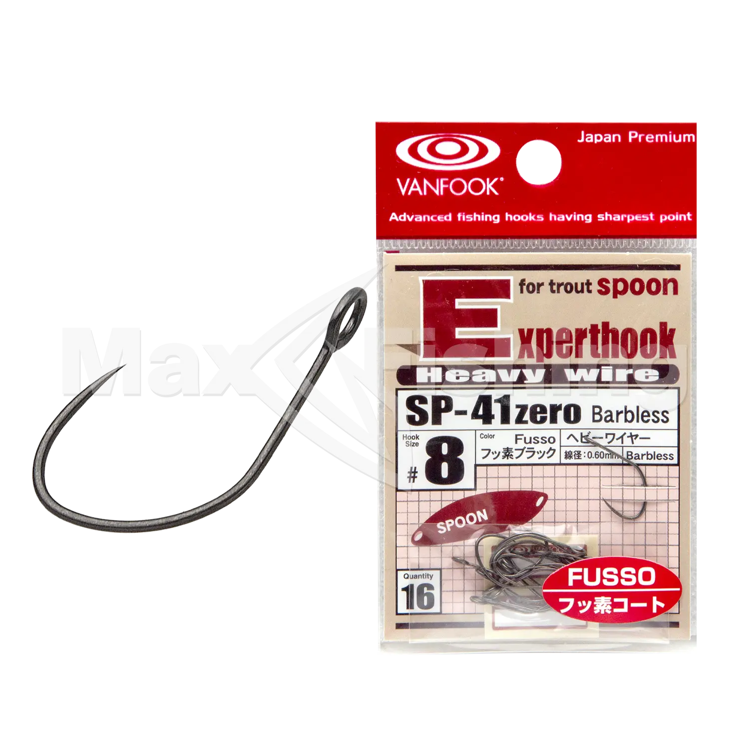 Крючок одинарный Vanfook Expert Hook Heavy Wire SP-41zero #10 (50шт)